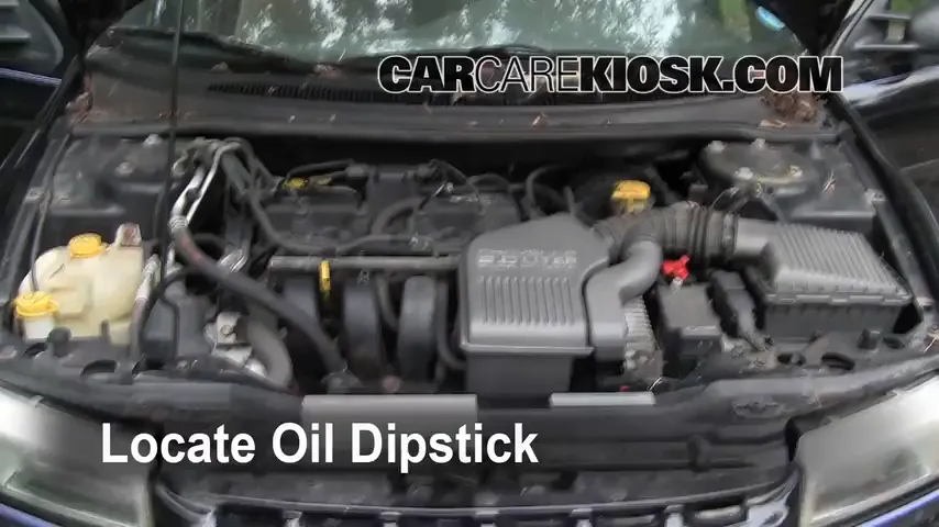 1996 Plymouth Breeze 2.0L 4 Cyl. Oil Check Oil Level